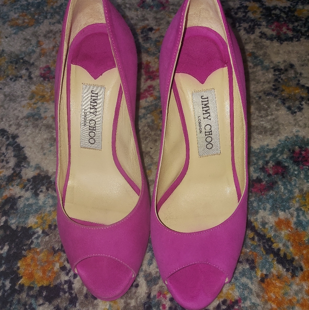 Authentic Jimmy Choo Peep Toe Heels